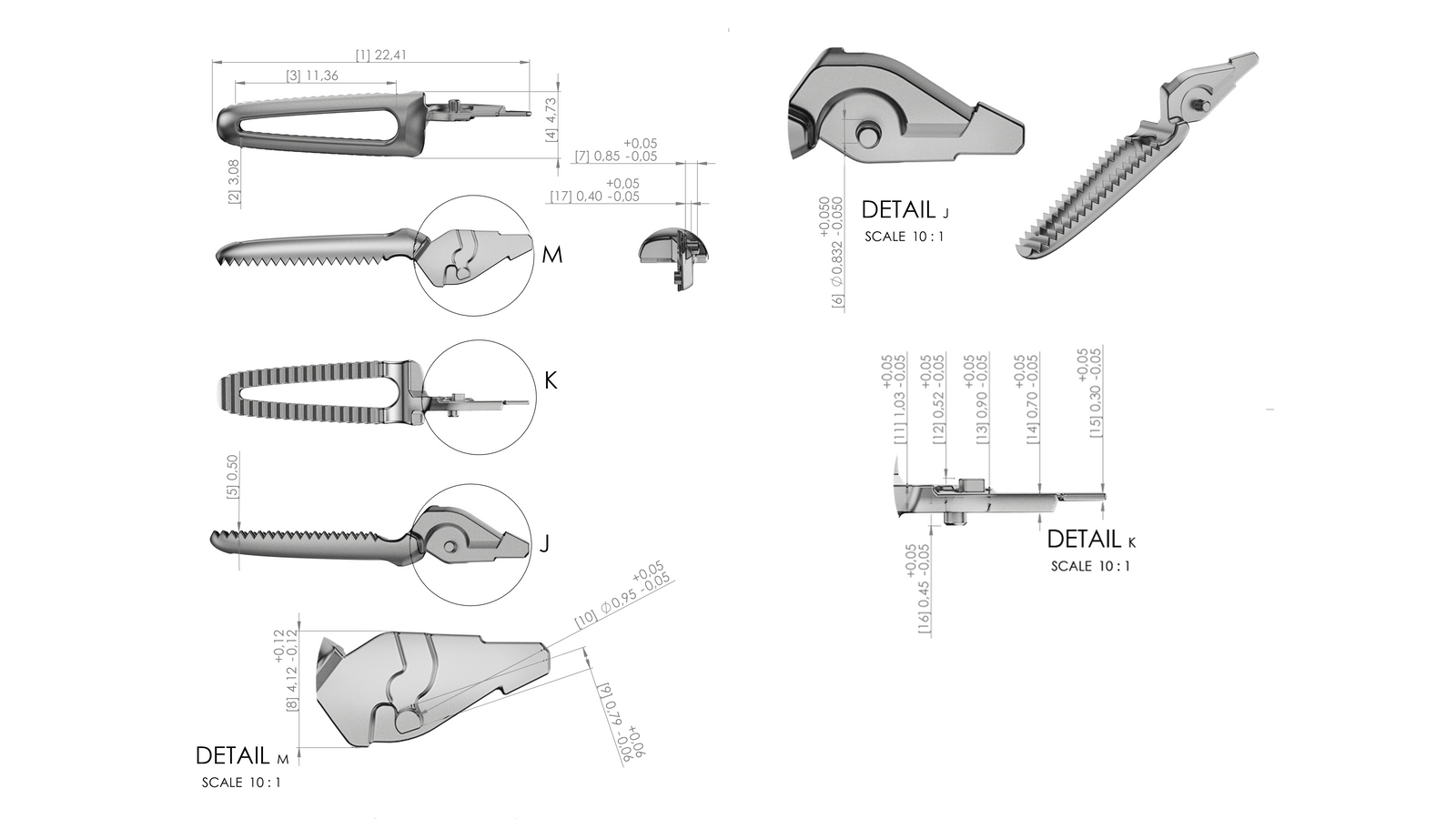 Finished precision metal and ceramic injection molded parts